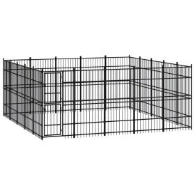 Outdoor Dog Kennel Steel 248 ftÂ¬â‰¤