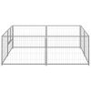 Dog Kennel Silver 43.1 ftÂ¬â‰¤ Steel