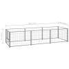 Dog Kennel Silver 32.3 ftÂ¬â‰¤ Steel