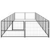 Dog Kennel Black 172.2 ftÂ¬â‰¤ Steel